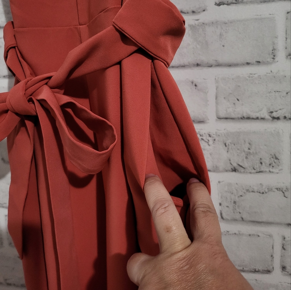 Lovers & Friends X Mark's The Spot‎ Jumpsuit Blood Orange size S - Picture 8 of 10